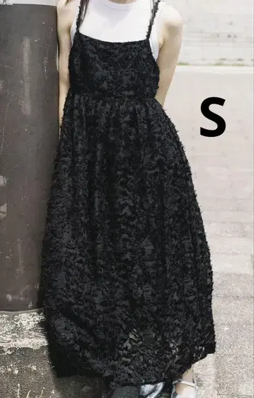 ZARA 자라 프린지 가공 미디 기장 원피스 판매, 미사용