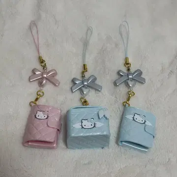 헬로키티 미니어처 퀼트 시크릿 스트랩 블루 핑크 키티