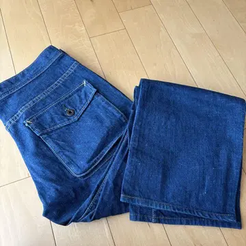 데님 부시 팬츠