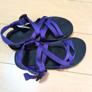 야마다야 퍼플 스트랩 샌들 밴딩 밑창