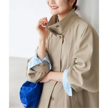SLOBE IENA 텐트 라인 숏코트 카멜A