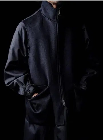 24AW MAATEE&SONS 캐시미어 리버 베스트 2 BLACK