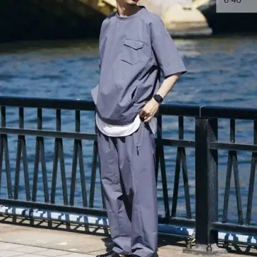 DAIWA 다이와 별주 Dotair(R) 스트림 와이드 반팔 티셔츠