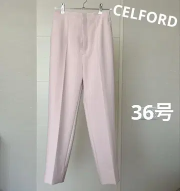 컨디션 최상 셀포드 핑크 테이퍼드 팬츠 36