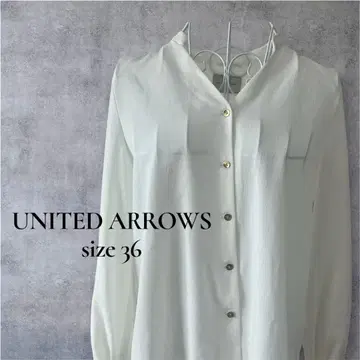 유나이티드 애로우즈 UNITED ARROWS 화이트 셔츠 36
