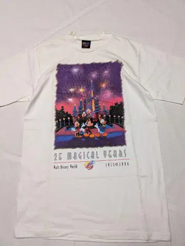 90s THE ART OF DISNEY USA제 25주년 T셔츠 싱글