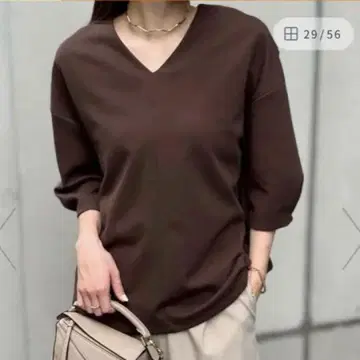 이번 시즌 신상 very 게재 V넥 긴팔 상의