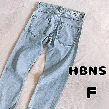 HBNS 하바노스 데님 스키니 팬츠 청바지 라이트 블루 여성용