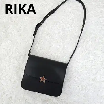 RIKA 리카 숄더백 스타 가죽 별 스타 블랙