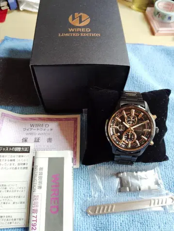 SEIKO WIRED 한정판 크로노그래프 손목시계