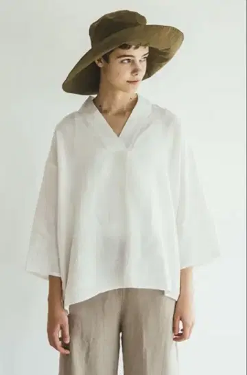 fog linen work 린넨 상의 화이트