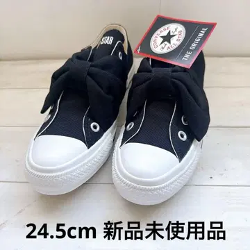 컨버스 올스타 24.5cm 리본 벨트 슬립온 컨버스