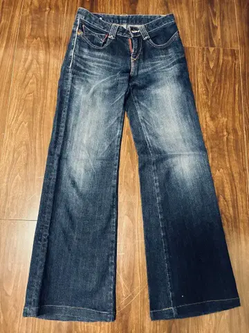 부츠컷 데님 플레어 데님 인디고 블루
