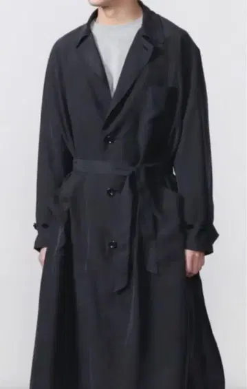 블랙 실크 코트 haversack attire L