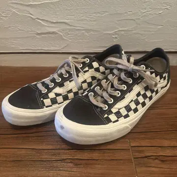 VANS 올드스쿨 체커 패턴 레어 빈티지 가공