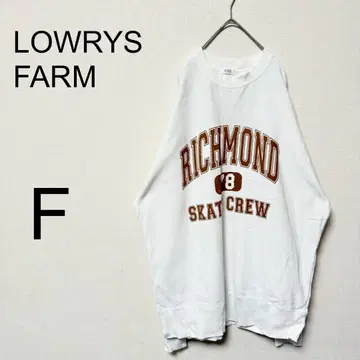로리즈팜 LOWRYS FARM 긴팔 로고 T셔츠 [ F ] 롱셔츠