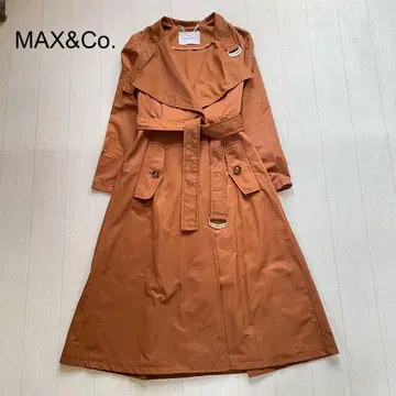 최근 모델 MAX&Co. A라인 트렌치코트 브라운 36