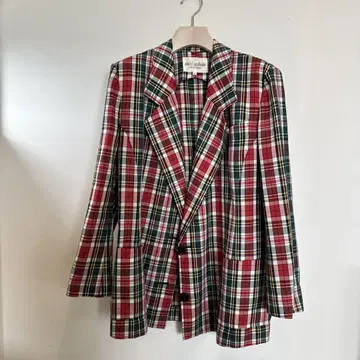 miss ashida 테일러드 자켓 체크 무늬 7호