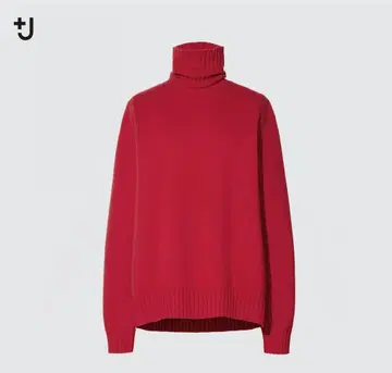 UNIQLO +J 미들 게이지 캐시미어 블렌드 터틀넥 스웨터 사이즈 XL