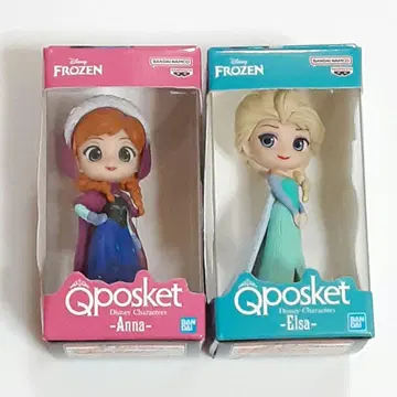 Qposket 안나 엘사 피규어 세트