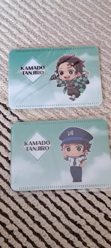 나리타 애니메이션 데크 특전 패스 케이스 탄지로 2종 세트