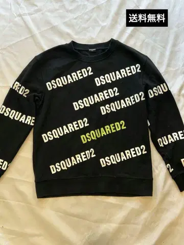 DSQUARED2 HOME 블랙 크루넥 트레이닝복 올 패턴