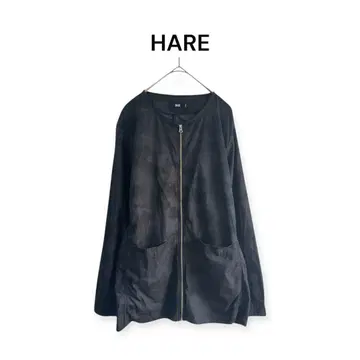 [ 하레 ] HARE 노카라 자켓 지퍼 빅 포켓 size M