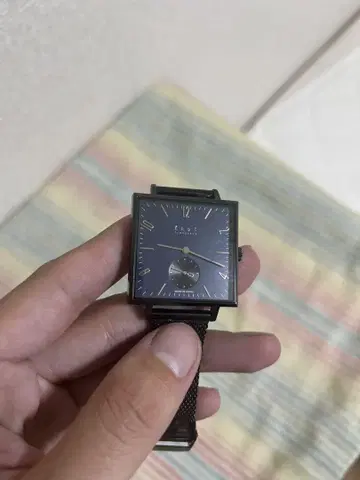 knot sq-32 손목시계 스퀘어 knot 네이비 블랙