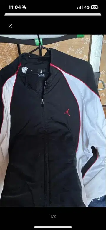 Jordan 자켓 XXL 블랙/화이트