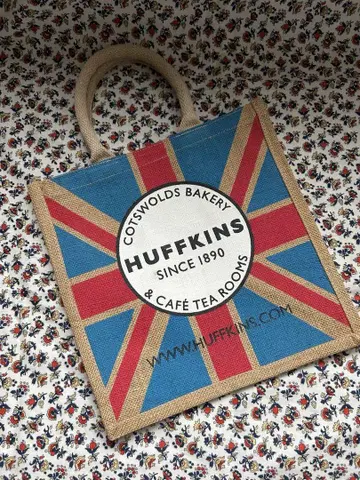 L 사이즈 하프킨스 HUFFKINS 런던 한정판 에코백