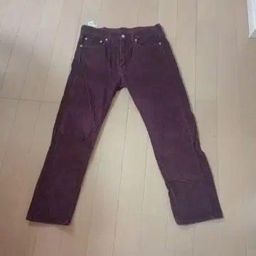 LEVI 502 코듀로이 팬츠 버건디