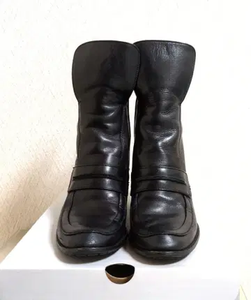 히미코 가죽 엔지니어 부츠