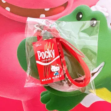 [ 레어 ] Hello Kitty 글리코 포키 콜라보 스트랩