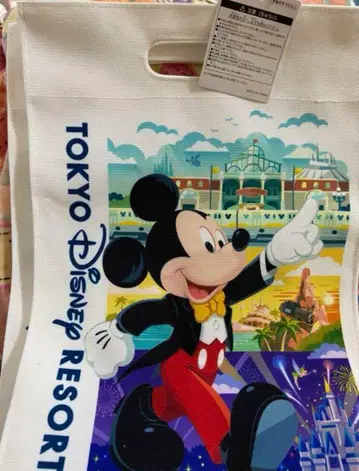 디즈니 샵 쇼핑백 디자인 토트백 핸드백