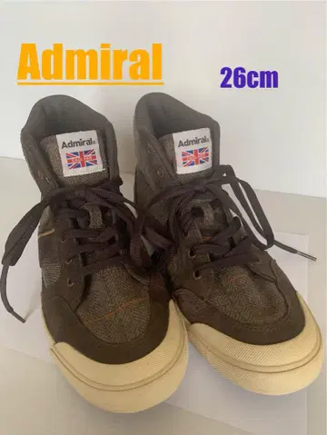 Admiral 하이컷 스니커즈 26cm 남성용