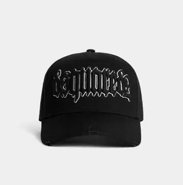 [정품] DSQUARED2 디스퀘어드 고딕 로고 자수 캡