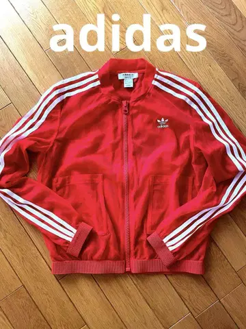 adidas 메쉬 레드 3선 라인 저지