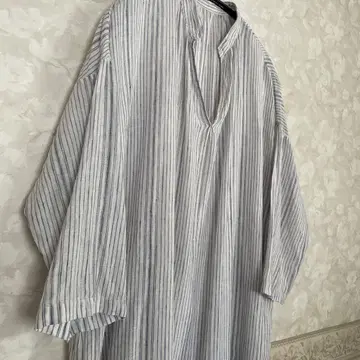 nest Robe 스트라이프 셔츠 원피스