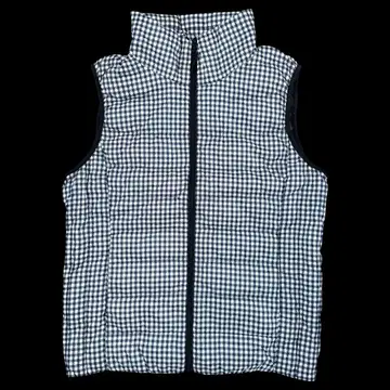 UNIQLO 울트라 라이트 다운 베스트 하운드투스 패턴 M 사이즈