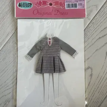 새상품 리카짱 캐슬 Little Factory 체크 무늬 드레스