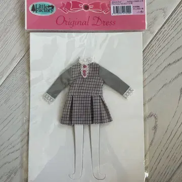 새상품 리카짱 캐슬 Little Factory 체크 무늬 드레스