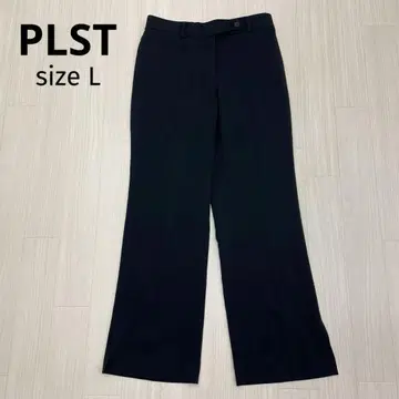 PLST 플라스테 컴포트 럭스 플레어 슬릿 팬츠 L