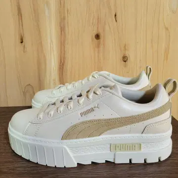 거의 새상품 PUMA MAYZE OW BEIGE 푸마 메이즈 베이지 통굽