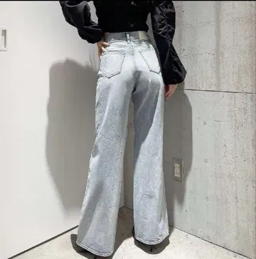 GYDA 하이웨스트 와이드 데님