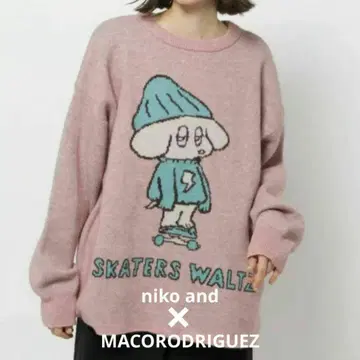 niko and MACORODRIGUEZ 스케이터 패턴 니트