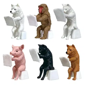 동물 목욕탕 전 6종 풀 컴프 세트 캡슐 토이