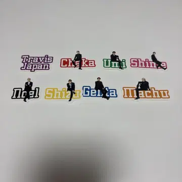 Travis Japan 스티커 세트 라이브 굿즈