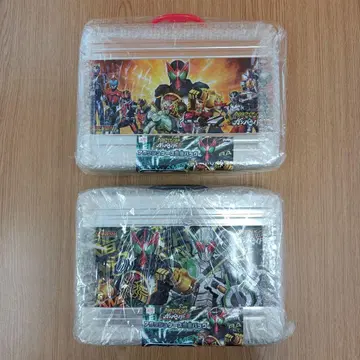 새상품 가면라이더 간바라이드 아타셰 케이스형 캔 백 2종 세트