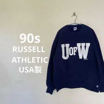 90s RUSSELL ATHLETIC USA제 맨투맨 네이비