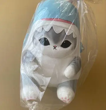 mofusand 바다 생물 냥 BIG 봉제 인형 진베이 상어
